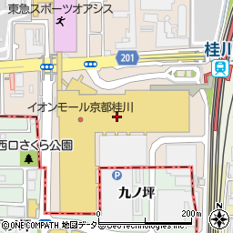 ダイソーイオンモール京都桂川店周辺の地図