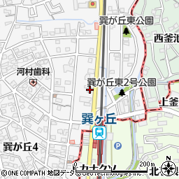 半田信用金庫巽ケ丘支店周辺の地図