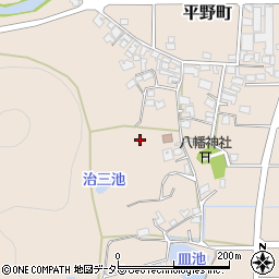 兵庫県西脇市平野町周辺の地図