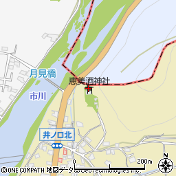 恵美酒神社周辺の地図