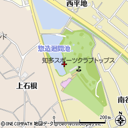 愛知県知多市岡田惣造廻間周辺の地図