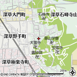 京都府京都市伏見区深草宝塔寺山町22周辺の地図