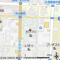 京都府京都市南区上鳥羽鴨田町周辺の地図