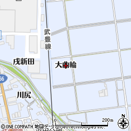 愛知県東浦町（知多郡）石浜（大曲輪）周辺の地図