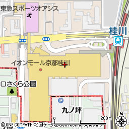 イオンモール京都桂川モール棟駐車場周辺の地図