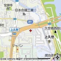 京都府京都市南区久世上久世町820周辺の地図