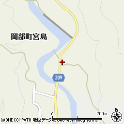 静岡県藤枝市岡部町宮島771周辺の地図