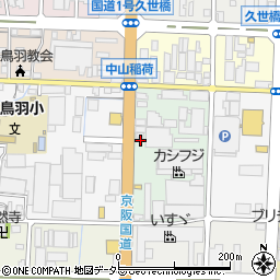 京都府京都市南区上鳥羽鴨田町17周辺の地図