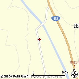 広島県庄原市比和町木屋原350周辺の地図