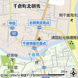 株式会社おどや　千倉店周辺の地図