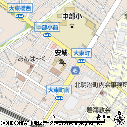 安城市立安城保育園周辺の地図