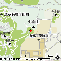 京都府京都市伏見区深草宝塔寺山町18周辺の地図