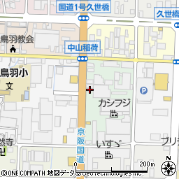 京都府京都市南区上鳥羽鴨田町18周辺の地図