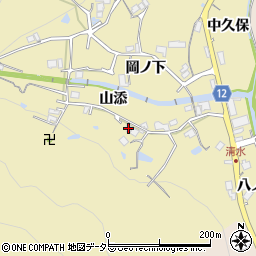 兵庫県川辺郡猪名川町清水16周辺の地図
