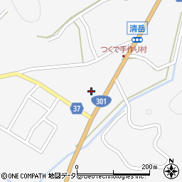 愛知県新城市作手清岳寺屋敷周辺の地図