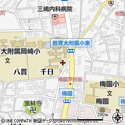 愛知県岡崎市六供町南床屋周辺の地図