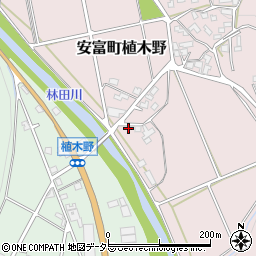 兵庫県姫路市安富町植木野248周辺の地図