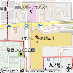 丸亀製麺 イオンモール京都桂川店周辺の地図