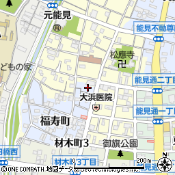 愛知県岡崎市福寿町23-8周辺の地図