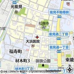 松本観音周辺の地図