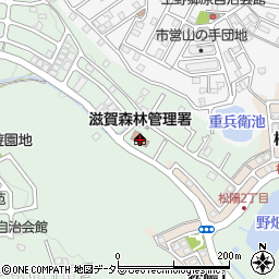 滋賀森林管理署周辺の地図