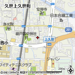 京都府京都市南区久世上久世町672周辺の地図