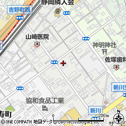 旭化成住宅建設静岡周辺の地図