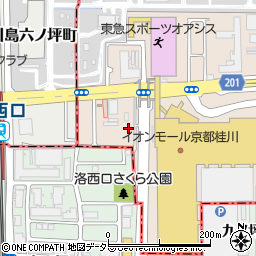 京都府京都市南区久世高田町42周辺の地図