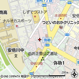静岡県静岡市葵区南田町周辺の地図
