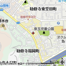 京都府京都市山科区勧修寺泉玉町周辺の地図