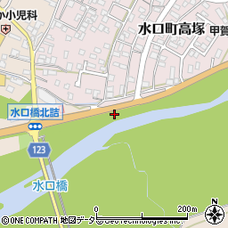滋賀県甲賀市水口町高塚4周辺の地図
