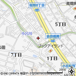 株式会社岡崎花き卸売市場周辺の地図