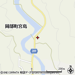 静岡県藤枝市岡部町宮島786周辺の地図