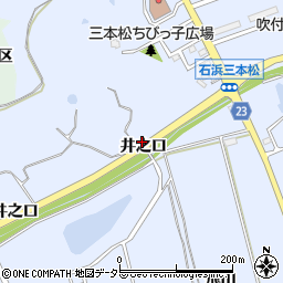 愛知県知多郡東浦町石浜井之口周辺の地図