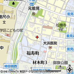 愛知県岡崎市元能見町194周辺の地図