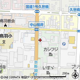 京都府京都市南区上鳥羽鴨田町20周辺の地図