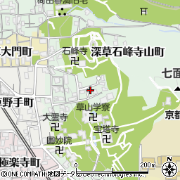 京都府京都市伏見区深草石峰寺山町34周辺の地図