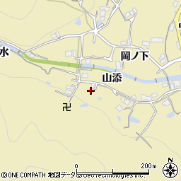 兵庫県川辺郡猪名川町清水山添周辺の地図