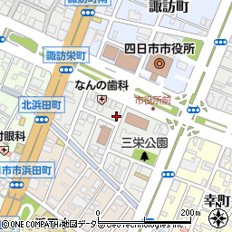 三重県四日市市三栄町周辺の地図