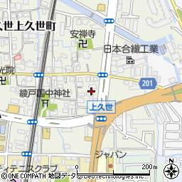 京都府京都市南区久世上久世町709周辺の地図