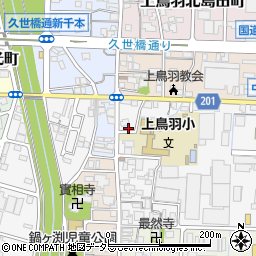 京都府京都市南区上鳥羽城ケ前町209周辺の地図