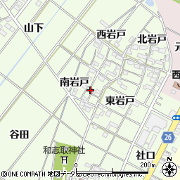 愛知県岡崎市西本郷町南岩戸周辺の地図