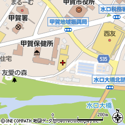 ドラッグストアコスモス甲賀市役所前店周辺の地図