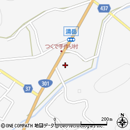 愛知県新城市作手清岳ナガラミ周辺の地図