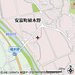 兵庫県姫路市安富町植木野260周辺の地図