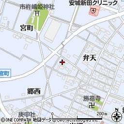 中日新聞　安城北部専売店周辺の地図