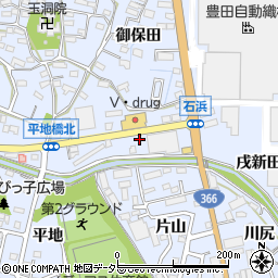 愛知県知多郡東浦町石浜行田周辺の地図