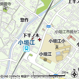 花権小垣江駅前斎場周辺の地図