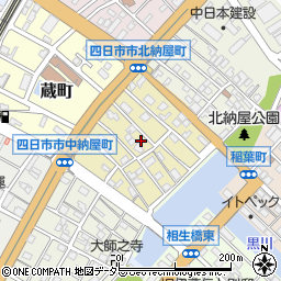 三重県四日市市中納屋町周辺の地図