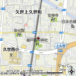 京都府京都市南区久世上久世町665周辺の地図